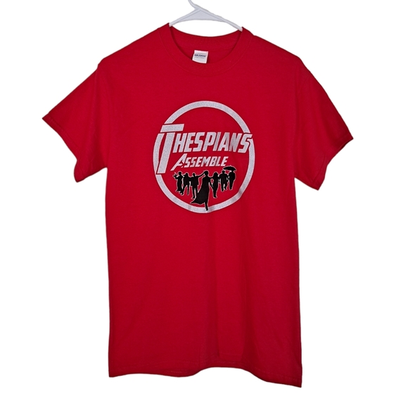 Thespian red graphic t shirt - Picture 1 of 5